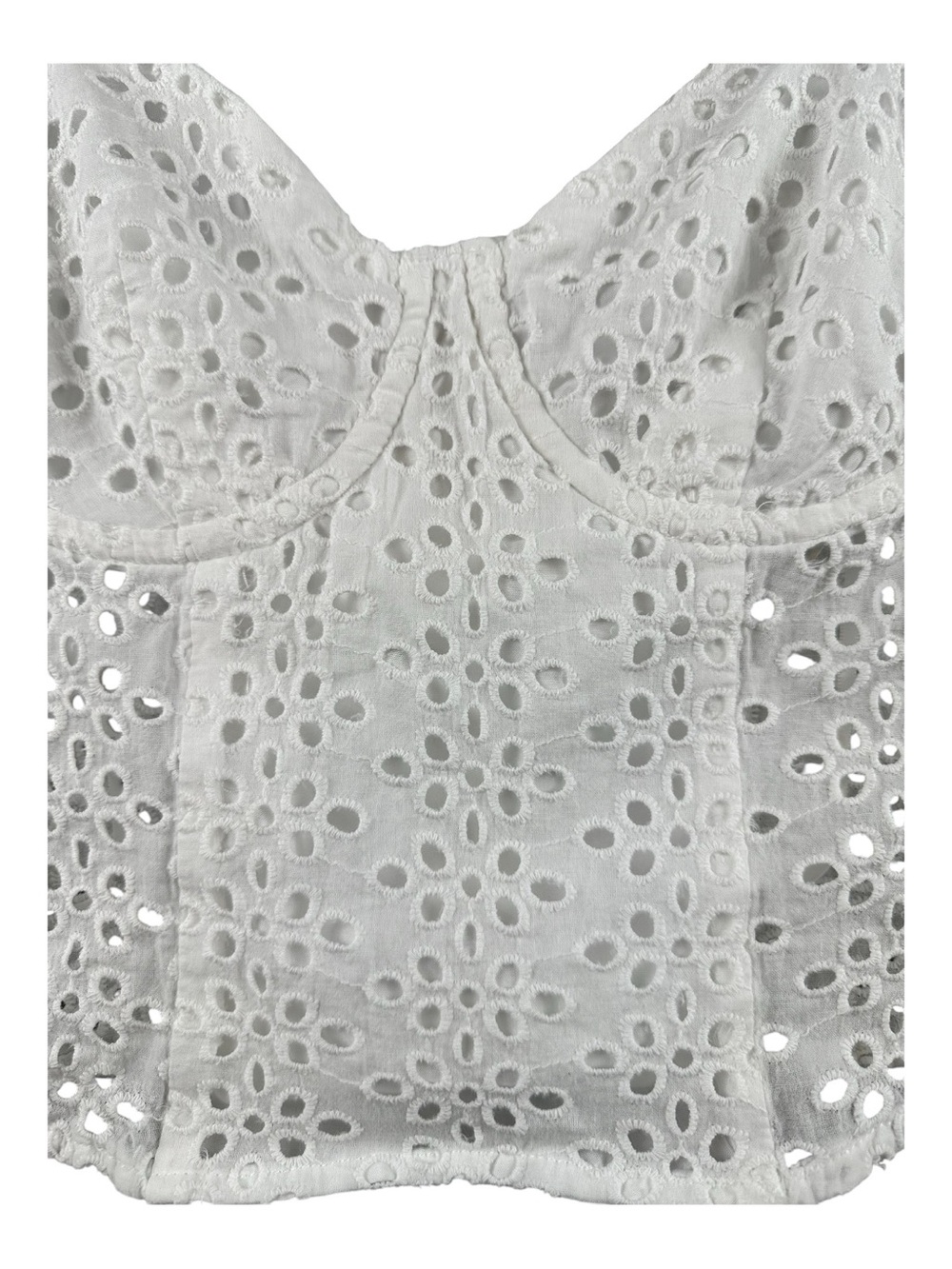 Princess Polly White Eyelet Lace Bustier Cami Top Corset Style Y2K Size 0 - Picture 4 of 10